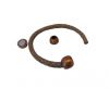 Zamak magnetic claps MGL-05-4mm-Antique copper