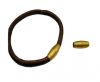 Zamak magnetic claps MGL-08-4mm-matt gold