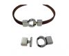 Zamak T-Clasp MGL-50-6x3mm-Anti. Silver