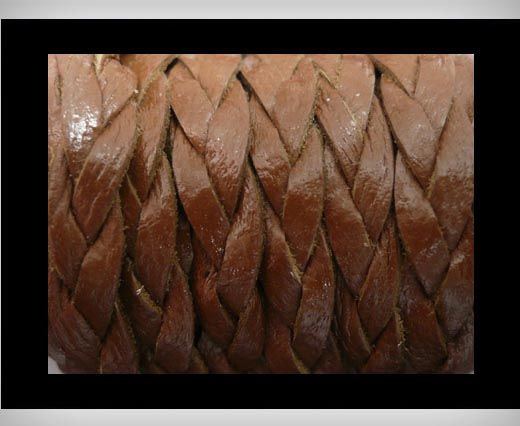 15mm-Flat Braided-Coffee-Brown