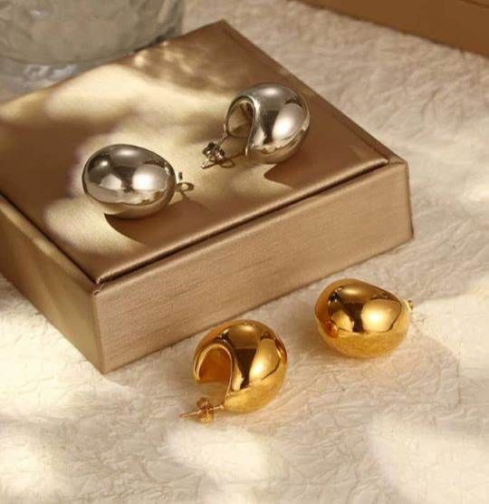 Stainless Steel Earnings - SSEAR1-PVD Gold plated
