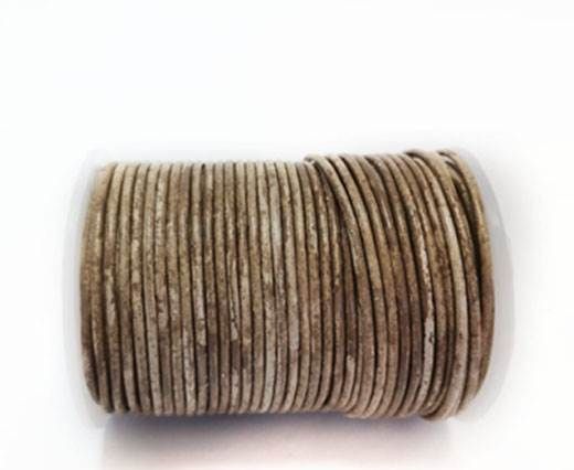 Round Leather Cord-1,5mm- VINTAGE CAMEL