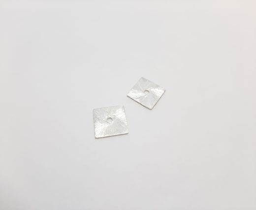 Silver plated Brush Beads - 3077