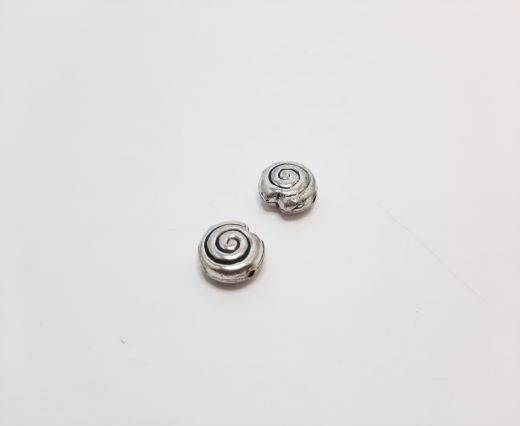 Antique Silver Plated beads - 44066