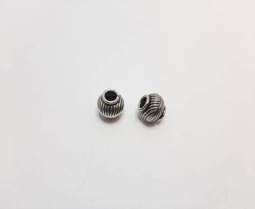 Antique Silver Plated beads - 44078