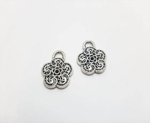 Antique Silver Plated beads - 44334