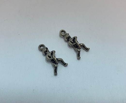 Antique Silver Plated beads - 44374