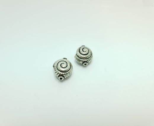 Antique Silver Plated beads - 44392