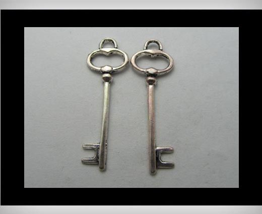Zamak Silver Plated Bead CA-3213