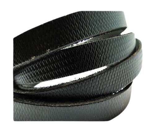 Flat Vintage Leather - 5mm -  spl 13 black