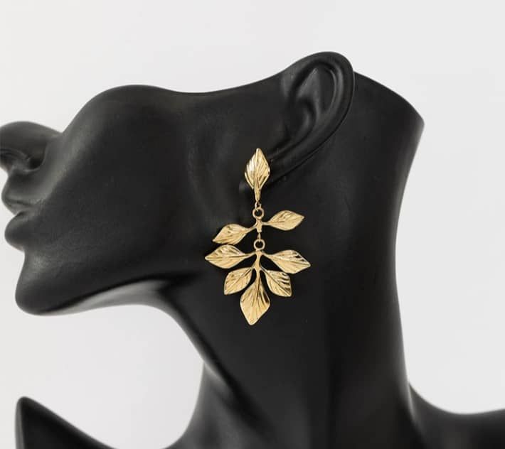 Stainless Steel Earnings - SSEAR44-PVD Gold plated