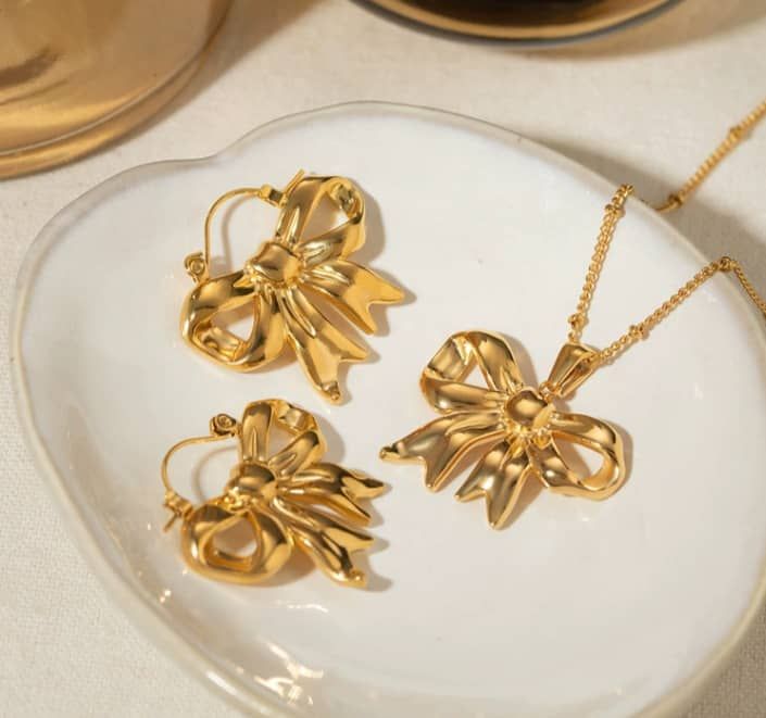 Stainless Steel Earnings - SSEAR65-PVD Gold plated