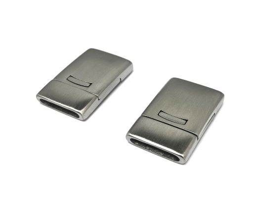 Stainless Steel Magnetic Clasp,MATT STEEL,MGST-109-14*3,5mm