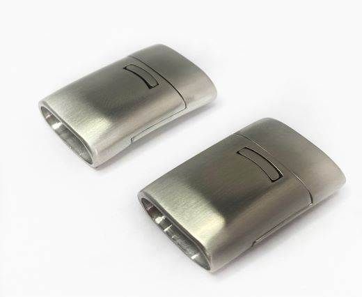 Stainless Steel Magnetic Clasp,Matt,MGST-58-16,5*7,8mm