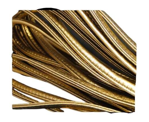 Nappa-Sewn-7mm-Plain- Gold