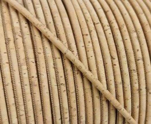Real Cork Round - 3mm - natural superior