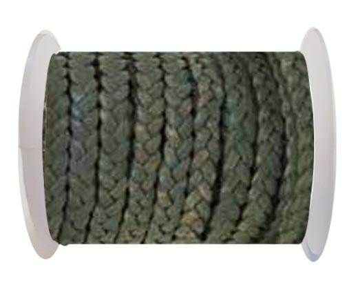 Choti-Flat braided leather 3 ply 5mm - SE-FPB-15
