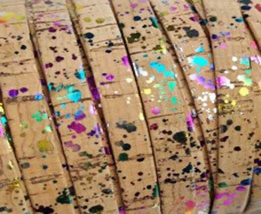 Cork Flat-10mm-Rainbow 