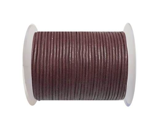 Round Leather Cord SE/R/12-Red Wine - 2mm