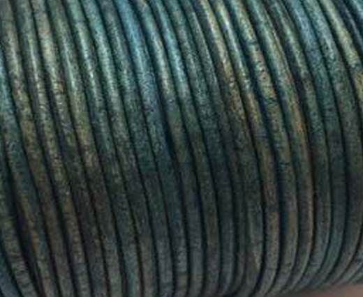 Round Leather Cord -1mm- SE Vintage Light Blue