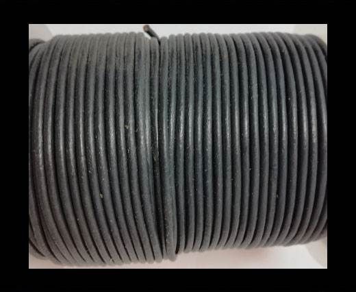 Round Leather Cord-1,5mm-plain-DARK GREY