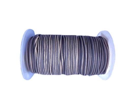 Round Leather Cord -1mm- Purple