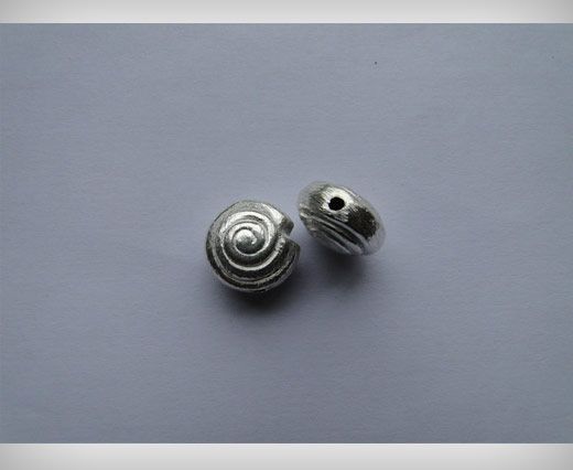 Silver Brush Beads SE-2186