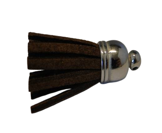 Tussels-Suede-Silver Caps-Brown-30mm