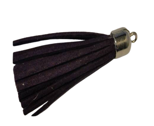 Tussels-Suede-Silver Caps-Dark Purple-30mm