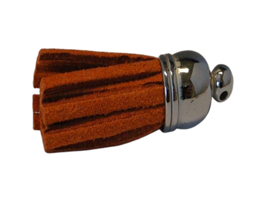 Tussels-Suede-Silver Caps-Orange-30mm