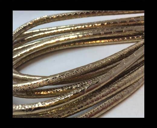 Real Phython Cords Round- 6mm Gold