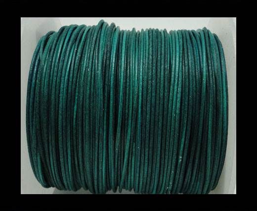 Round Leather Cord -1mm- Turquoise