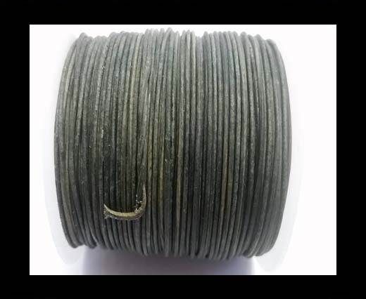 Round Leather Cord -1mm- SE Vintage Grey