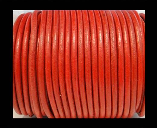 Round Leather Cord SE/R/05-Red - 3mm