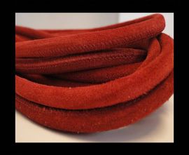 Real Nappa Suede Round-Red -6mm