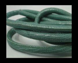Round stitched nappa leather cord Lizard Prints -Mint Lizard- 6mm