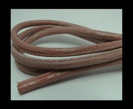 Real Round Nappa Leather cords - Lizard Prints -Salmon Lizard- 6
