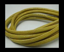 Real Round Nappa Leather cords - Lizard Prints -Yellow Lizard- 6