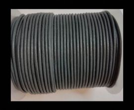 Round Leather Cord-1,5mm-plain-MEDIUM GREY