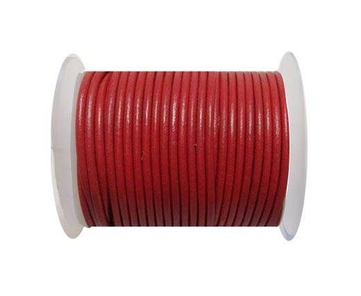 Round Leather Cord - 3mm - Candy