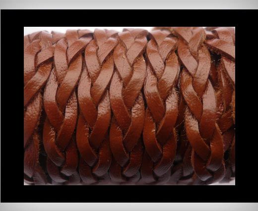 6mm-Flat Braided-Saddle-Brown