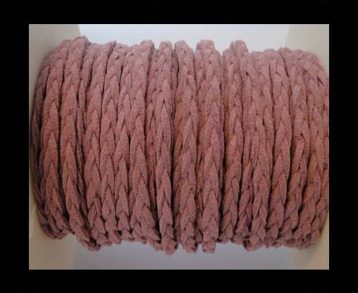 Braided Suede Cords -Purple-5mm