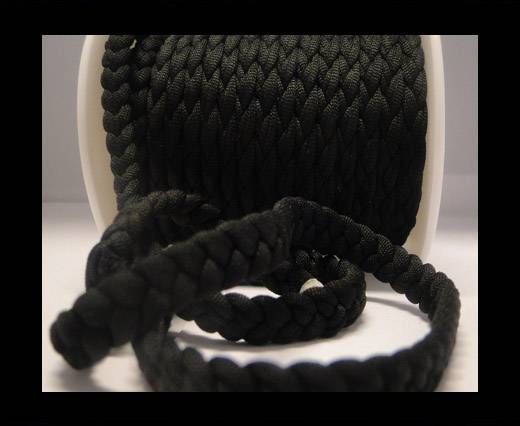 Fabric braided cord-8mm-Black