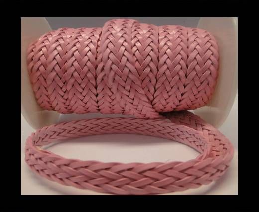 Flat Braided Cords-Style-2-12mm- Pink