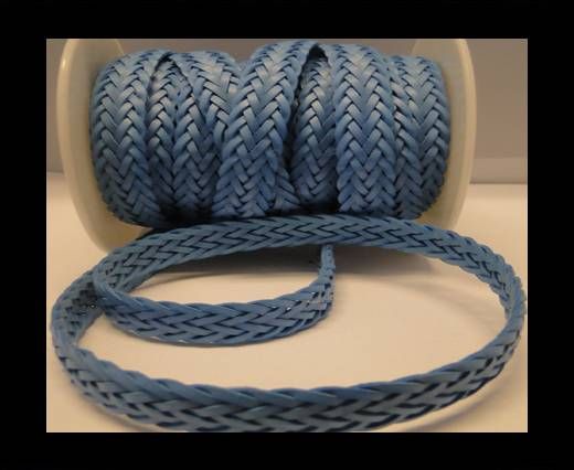 Flat Braided Cords-Style-2-12mm- Turkey Blue