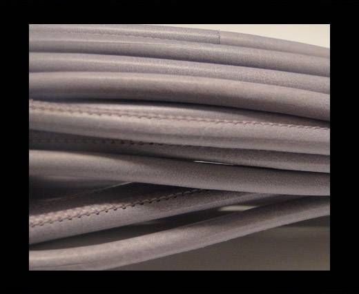 Round stitched nappa leather cord Purple-4mm