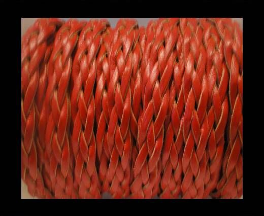 Flat Braided Cords-Style-3-10mm-Red