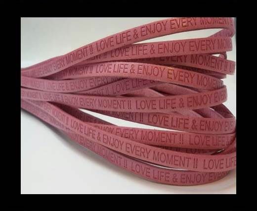 Love life & enjoy every moment - 5mm - PINK
