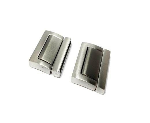 Stainless Steel Magnetic Clasp,Matt,MGST-218-30*3.5mm