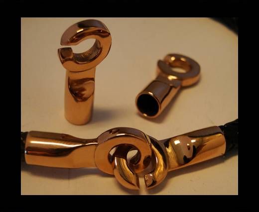 Stainless Steel Toggle Clasp - MGST-40-6mm-Rose Gold